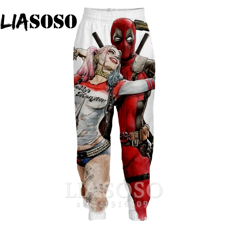 3d принт для мужчин и женщин Полная длина jogger детская игрушечная фигурка Harley Quinn Deadpool Топ Джокер спортивные штаны Зимние штаны Аниме спортивные брюки E987 - Цвет: 15