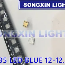 50 шт. API 3535 синий светодиодный высокое Мощность smd-диоды 1-3 Вт 350ma 80-90lm 455-458nm высокого напряжения smd 3535