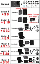 Original H2 4K 25FPS camera WiFi Action h9 Plus Ultra 1080P 60fps SJ cam go 4000 eken Helmet 5000 pro hero 4 sport camera