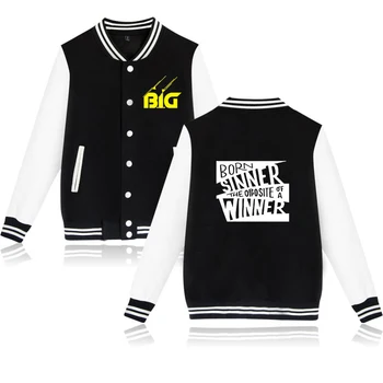 

B.I.G Hip Hop Jacket Jacket Men streetwear casacas para hombre BIGGIE Printed BIGGIE baseball jackets plus size for men