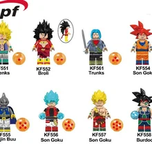 Одна распродажа, строительные блоки, кубики, супер плавки, серия Dragon Ball, Son Goku Majin, фигурки для детей, игрушки KF6042