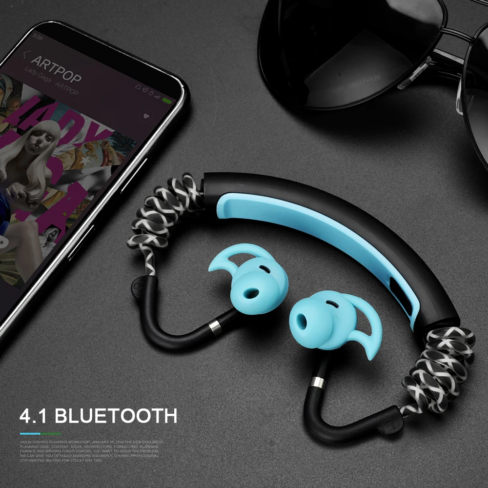 Dream Sport Bluetooth 5,0 наушники для спорта, Hi-Fi стерео наушники-вкладыши, лучшая Беспроводная Спортивная гарнитура