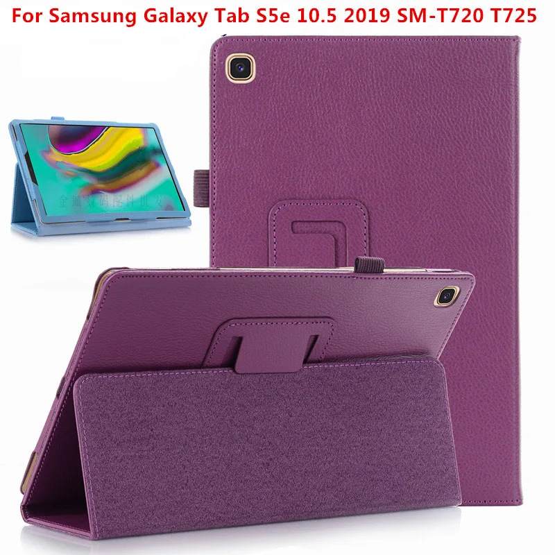 Чехол из искусственной кожи с узором Личи для Samsung Galaxy Tab S5E 10 5 чехол планшета 2019