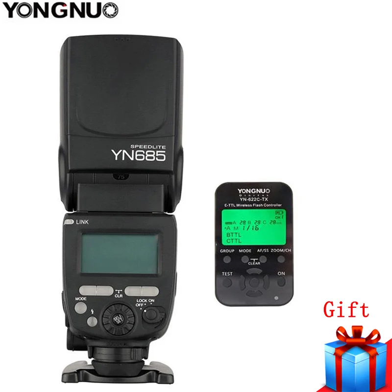 Беспроводная ручная вспышка YongNuo YN685C GN60 2 4G i TTL HSS + триггер для Canon 5DIII 650D с функцией
