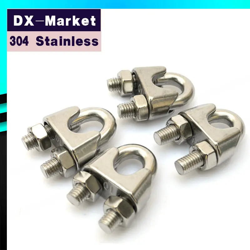 22mm , Stainless Steel 304 DIN741 U type Wire Rope Clip Cable Clamp