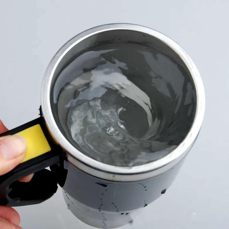 

Creative protein Coffee Mug 420ml Stainless Steel Surface Cup Electric Lazy Automatic Self Stirring Mug for Travel Office Home