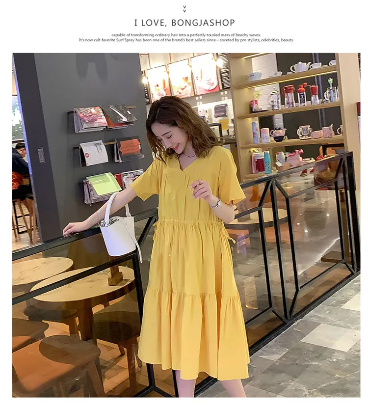 Streetwear Summer Dress Women Plus Size Loose Casual Women Dress Elegant 2019 Vestidos Maxi Long Maternity Dresses For Women    5