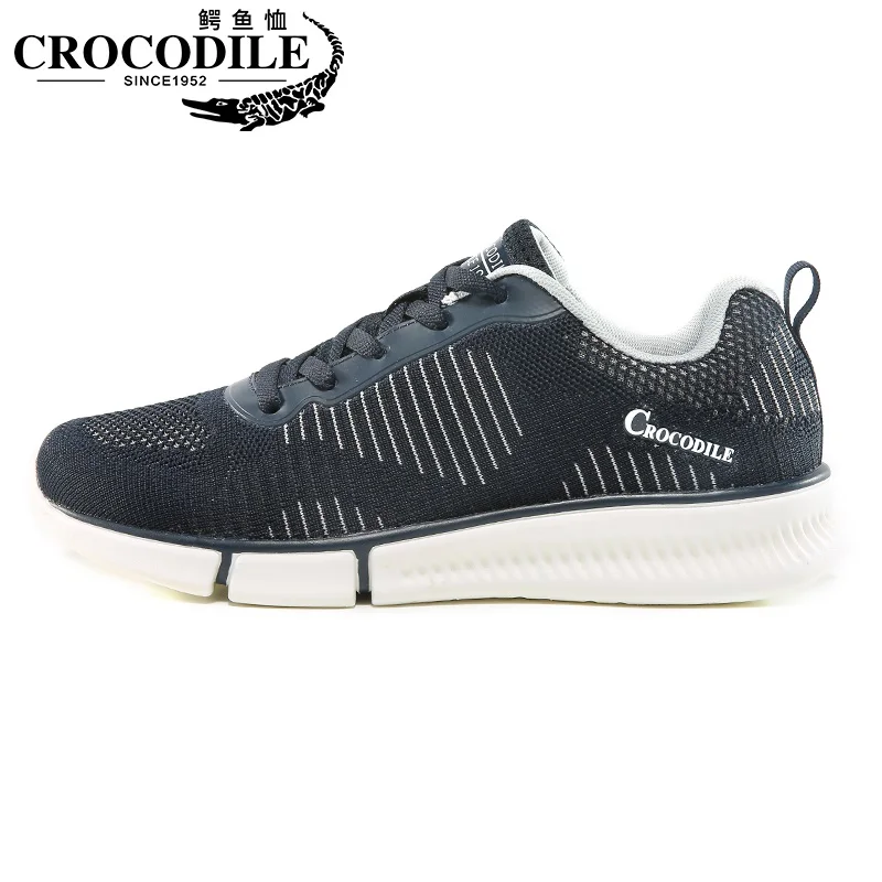 Crocodile Winter Men Running Sneaker Shoes Male Training Sport Shoes for Mens Athletic Jogging Trainers Fabric Weaving Light Sho