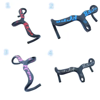 

2016 FCFB FW carbon fiber handlebar overall road bike integrated handlebar with carbon handlebar stem road bike 400/420/440mm