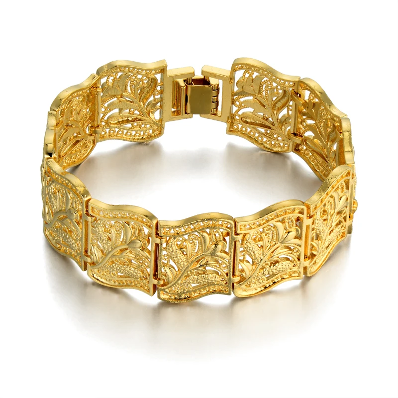 19cm Flower Charm Gothic Chain Link Bracelet For Women Men Gold 19cm Flower Charm Gothic Chain Link Bracelet For Women Men Gold Color Vintage Jewelry Whole Droshipping In Bracelets From