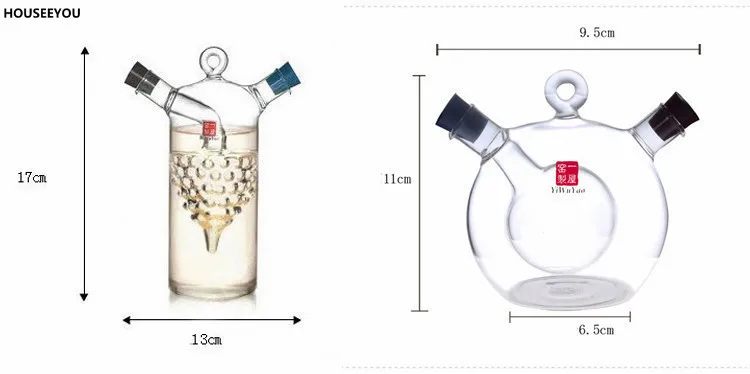 Креативные кухонные инструменты масло и уксус соус стекло Соусники герметичные многофункциональные приправы стекло для хранения вина домашний контейнер