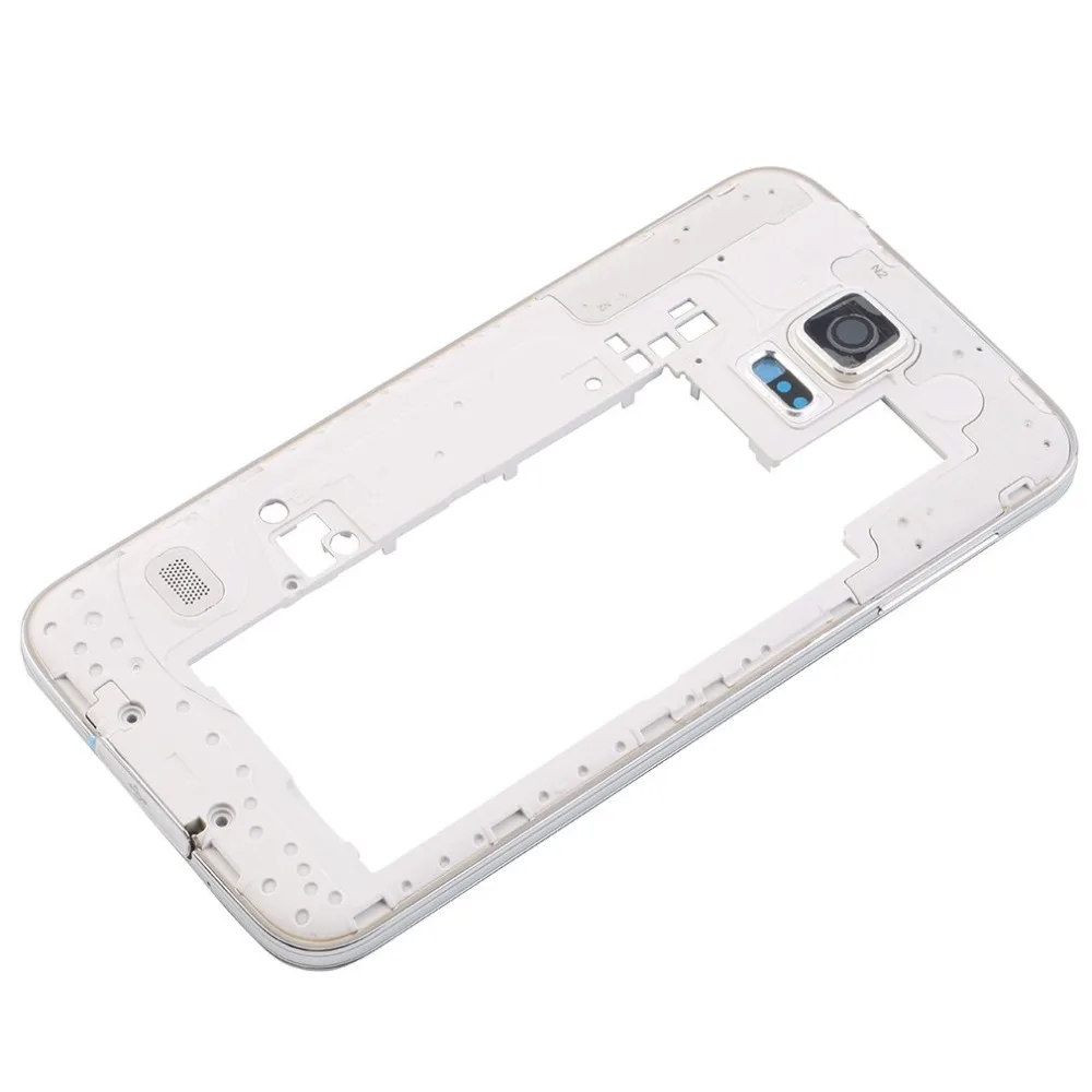 

8 Pcs Back Housing Middle Frame Bezel Camera Lens Mobile Phone Case Cover For Samsung Galaxy S5 I9600 G900H