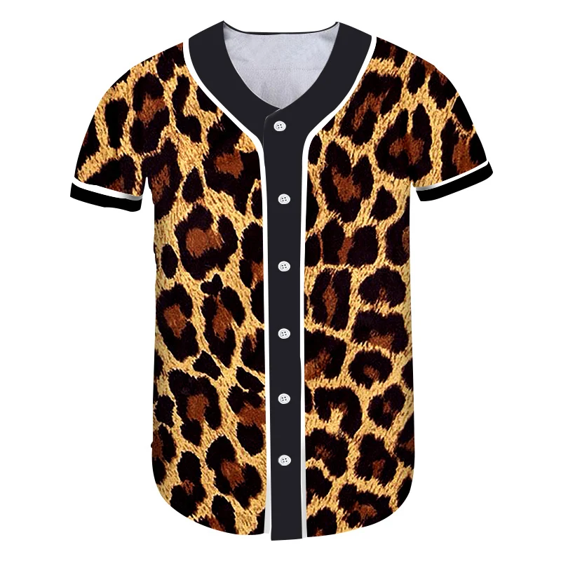 OGKB  2018 Spring and Autumn New Leopard Top 3D