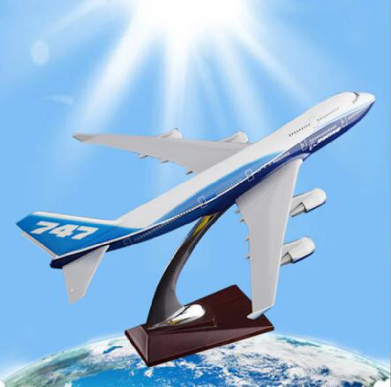 Buy collectible Boeing747 big 32cm airplane model toys