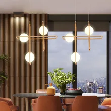 Modern LED pendant lights living room suspended lamp Nordic dining room loft lighting fixtures Glass ball hanging lights Modern LED pendant lights living room suspended lamp Nordic dining room loft lighting fixtures Glass ball hanging lights