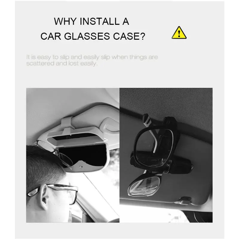 New Auto Car Eyeglasses Clip Car Glasses Cases Sun Visor Sunglasses Holder