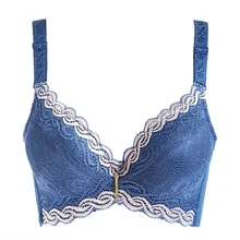 Модный женский сексуальный бюстгальтер пуш-ап с толстой чашечкой, кружевной бюстгальтер без косточек, нижнее белье, бюстгальтеры для женщин