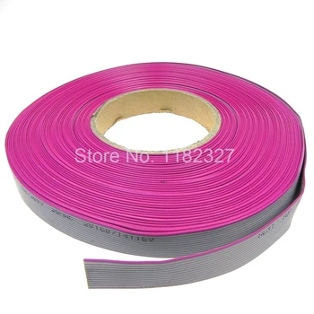 

(10 meters/lot) 14Pin 1.27mm pitch 10 meters length Grey Color IDC cable Flat Ribbon Cable