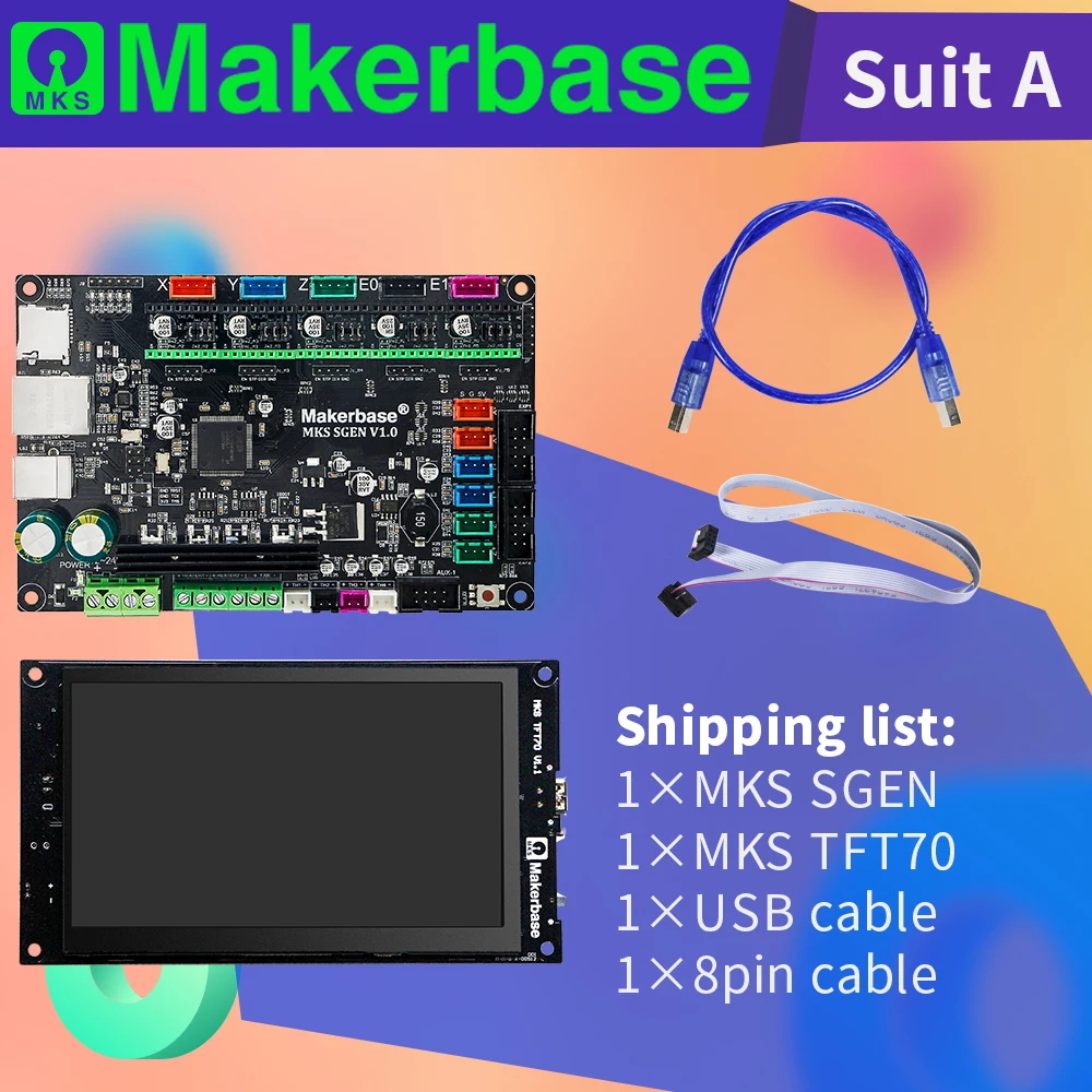 

Makerbase 3d printer controller kit MKS SGen and MKS TFT70
