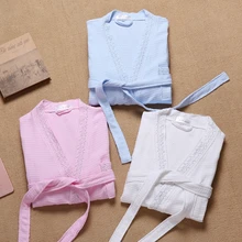 Мужской халат хлопковый Халат вафельный мужской s плюс размер XXL Сексуальный банный халат-кимоно отель мужской женский халат спа-халаты лето