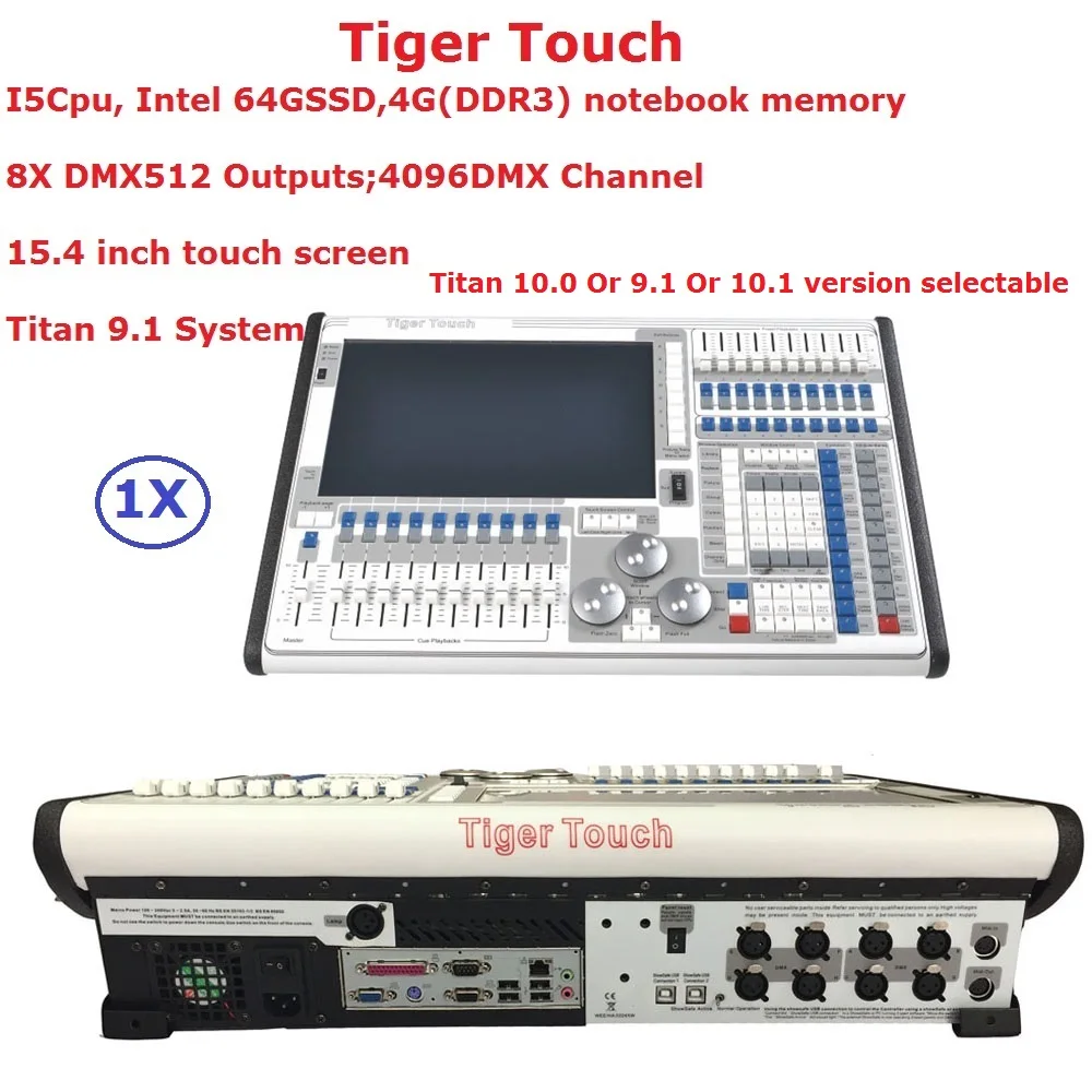 

1Pcs Tiger Touch Controller Large Outdoor Stage Lighting Controller Dodge Console Professional Dj Disco Entertainment Equipments