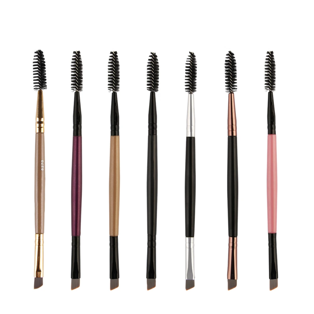 

Eyelash Eyebrow Brush Double Head Brush Eyelash Eyebrow Cosmetics Beauty Tools Professional Beveled Spiral Brush