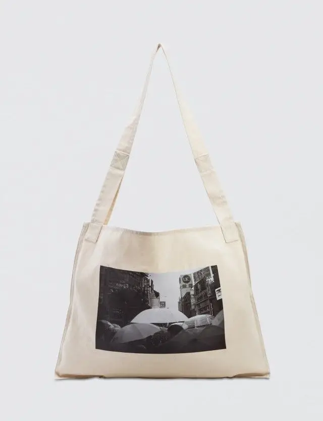 Холщовая Сумка с изображением мест+ лиц, ручная сумка, рюкзаки в стиле хип-хоп, уличная многофункциональная сумка на плечо, Модный повседневный рюкзак с белыми буквами - Цвет: white