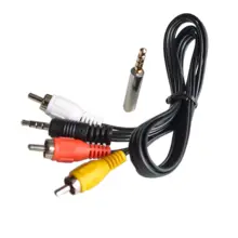 Raspberry pi b + cabo av/cabo av especificado para raspberry pi 3 b (preto)