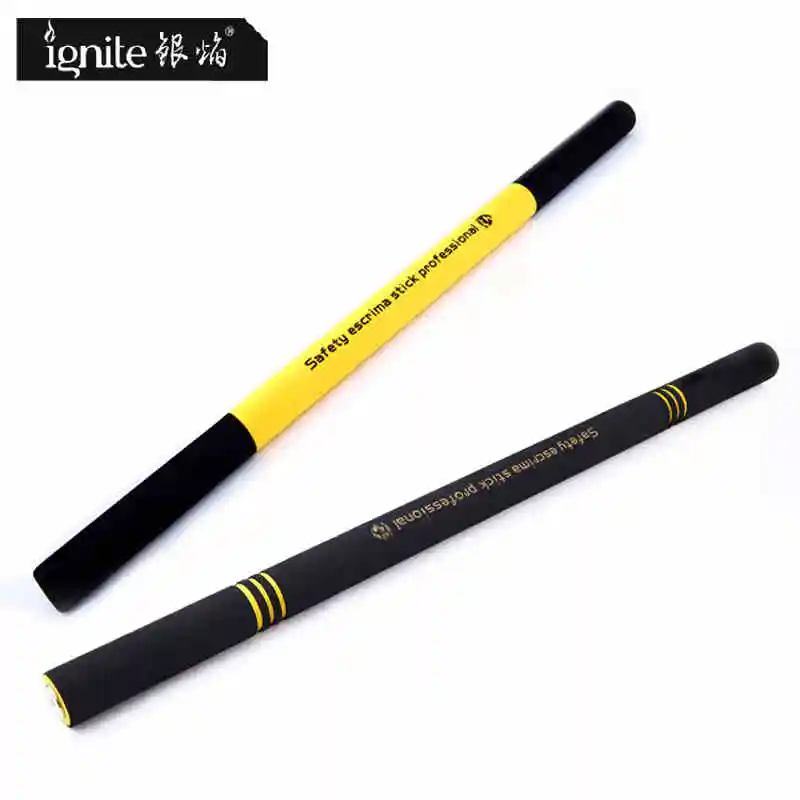 

60cm Yellow black 2 color kali stick IKMF Krav Maga PP EVA sponge Self-defense Mauler martial arts wing chun club short sticks