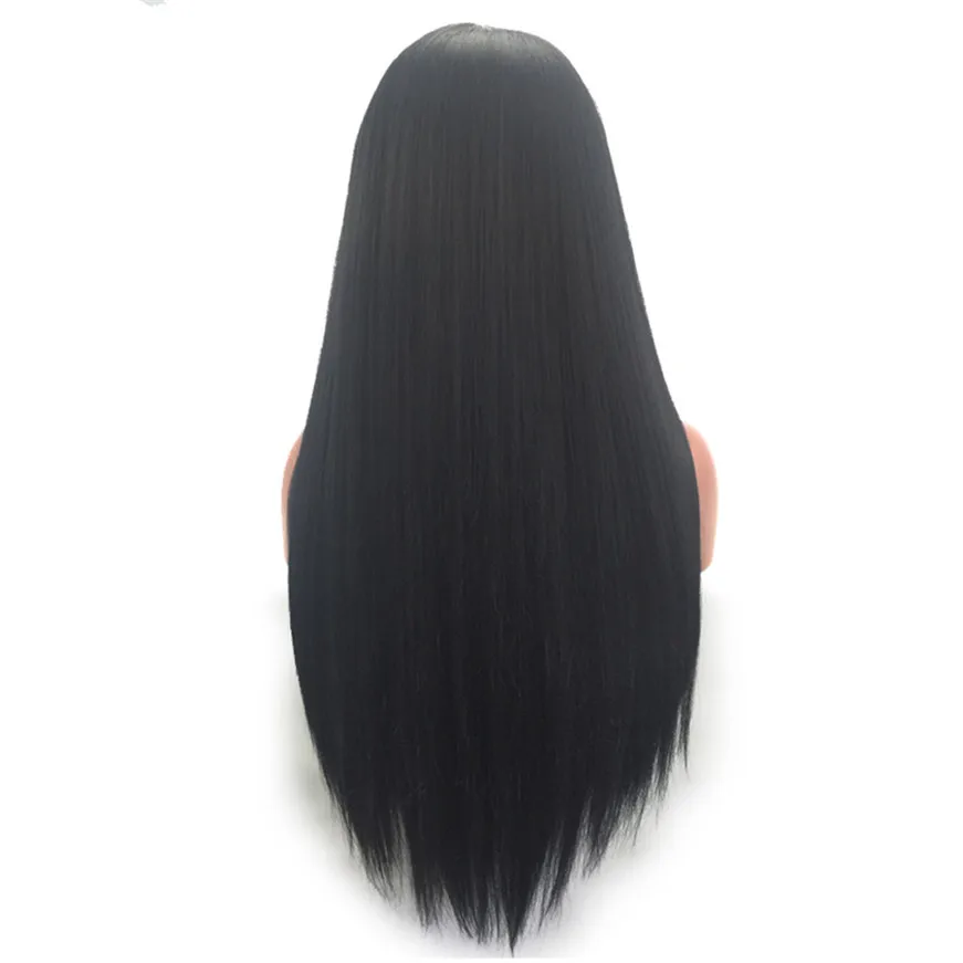 

2017 * Human Hair Wigs For Women Long Straight Lace Front Full Wig With Baby Hair