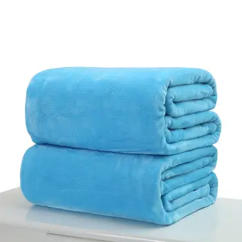 

Small Super Warm Solid Warm Micro Plush Fleece Blanket Throw Rug Sofa Bedding