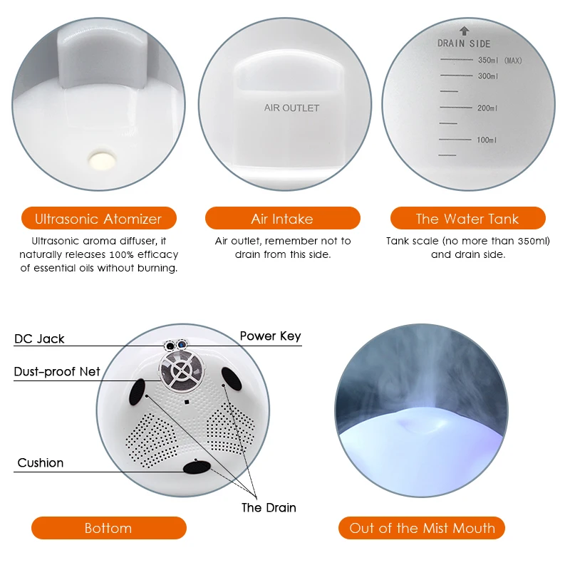 Ultrasonic Aroma Diffusers DN-818 (4)