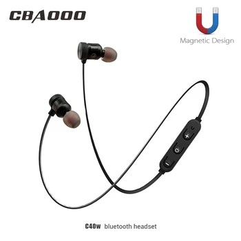 

CBAOOO Wireless Bluetooth Earphone Sport headset bluetooth earpiece Magnetic with microphone for xiaomi Android iphone