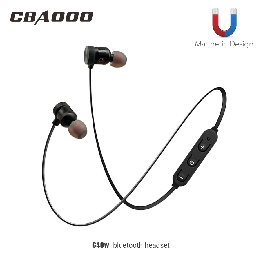 Cbaoooワイヤレスbluetoothイヤホンスポーツヘッドセットbluetoothイヤーピース磁気でマイク用xiaomiアンドロイドiphone Bluetooth イヤホン ヘッドホン Aliexpress