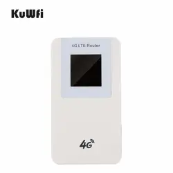 KuWfi 4620 mAH Мощность банк LTE 4G Wi-Fi маршрутизатор карман 3g Беспроводной маршрутизатор WPS с Сим слот для карт для путешествий до 10 пользователи Wifi