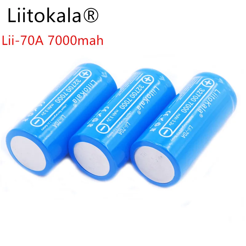 4 шт/LiitoKala 3,2 32700 6500mAh LiFePO4 батарея 35A непрерывный разряд максимум 55A батарея высокой мощности