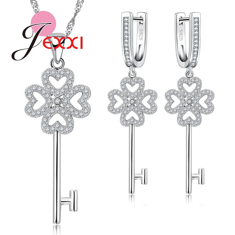 JEXXI font b Luxury b font Bridal Wedding Engagement font b Jewelry b font Set For