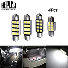 Buy 4X Festoon 31mm 36mm 39mm 41mm LED Bulb C5W C10W 2835 SMD Canbus Error Free Auto Interior Dome Lamp Car Styling Light 12V Free Shipping