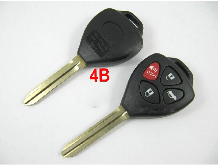 10 шт./лот для Toyota Camry Alphard Reiz RAV4 Corolla 4 кнопки дистанционного ключа оболочки Fob чехол