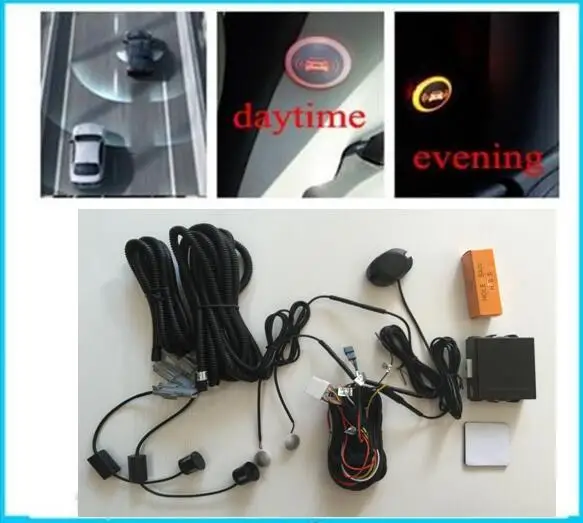 us 77 15 13 off car blind spot rear parking sensors assistance system for auto radar backup kit 2 reverse sensors 2 led indicator 1 alarm buzzer in assistance for the blind