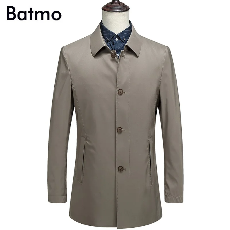 Мужской Тренч Batmo высококачественный Повседневный на весну размер M XXXL 1902|trench coat