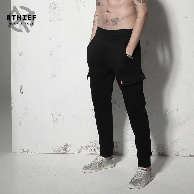 black jogger slacks