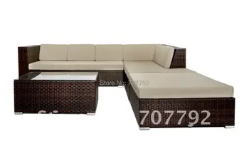 

high quality rattan outdoor furniture 6 pieces sofa set SG-12172A