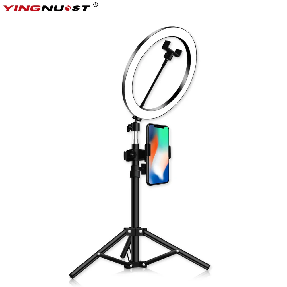 10" Selfie Ring Light with Tripod Stand Phone Holder for