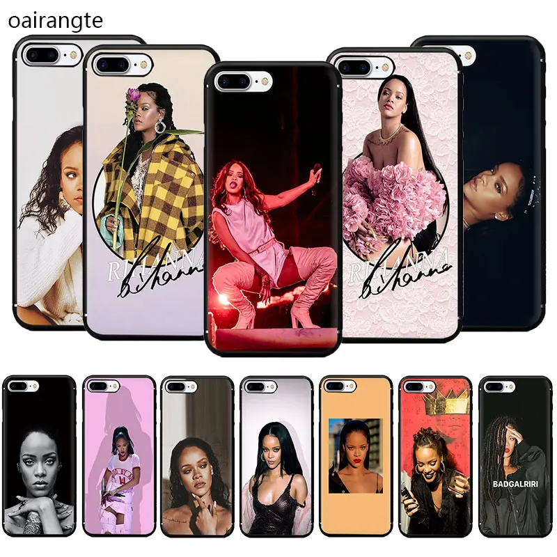 

Rihanna Soft TPU Phone Case for iPhone 5 5s 6 6s 7 8 Plus X XR XS MAX