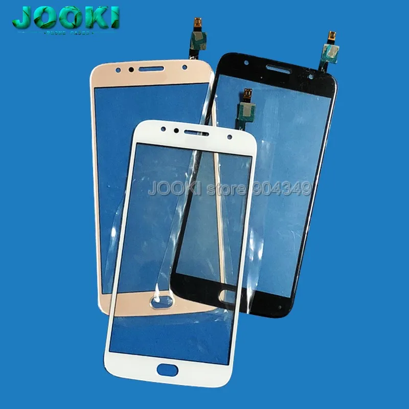 JOOKI Black White GOLD Front Glasss Screen Replacement For MOTOROLA