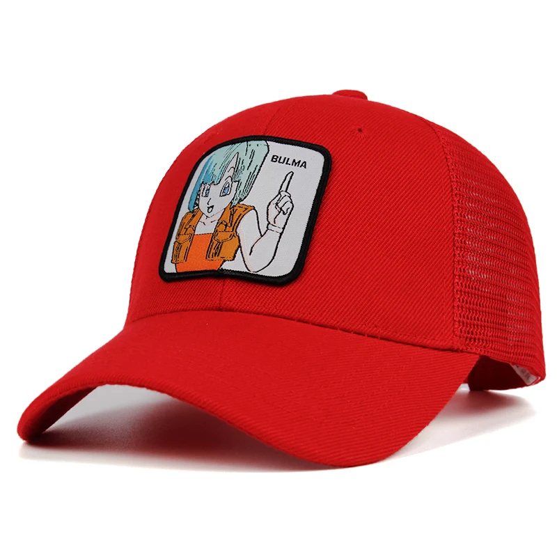 BULMA сетчатая шапка Dragon Ball Z Snapback Гоку хлопок бейсбол кепки для мужчин женщин хип хоп дальнобойщик папа шляпа лето дропшиппинг