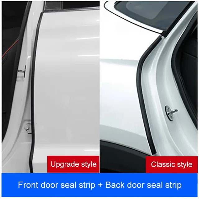 QHCP автомобильный передний задний уплотнитель для дверей Звуконепроницаемая Дверь Уплотнительная срезанная резиновая кромка Наклейка для Toyota Camry - Название цвета: Front Rear Door