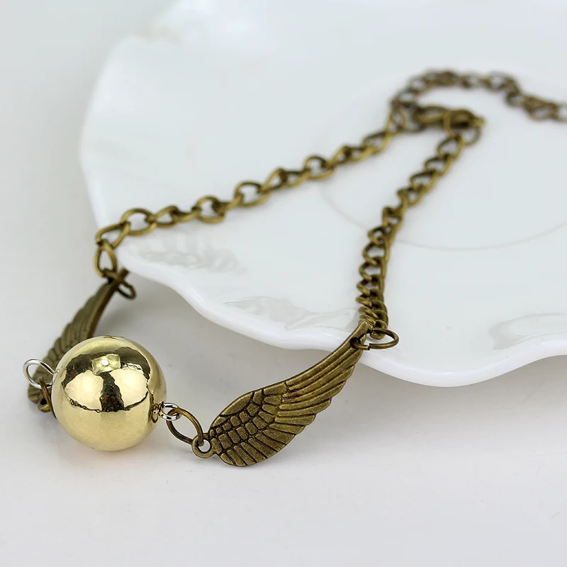 Quidditch золотой карманный браслет Snitch модный Wings Подарочная бижутерия