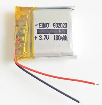 

3.7V 180mAh 602020 Lithium Polymer Li-Po li ion Rechargeable Battery cells For Mp3 GPS PSP electronic part smart watch bluetooth